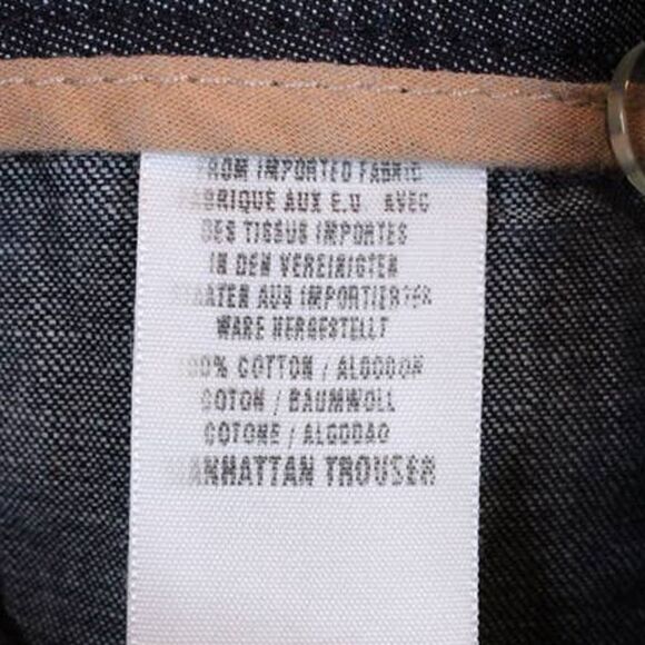 LUCKY BRAND Manhattan Trouser Wide Leg in Dark Blue Women's Size 28 = 6 - Picture 10 of 10